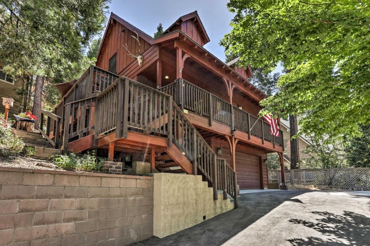 Villa Steps To Lake Cabin With Deck In Lake Arrowhead Exterior foto