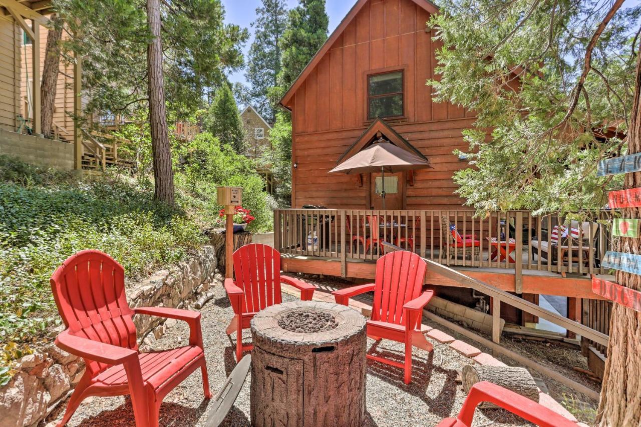 Villa Steps To Lake Cabin With Deck In Lake Arrowhead Exterior foto